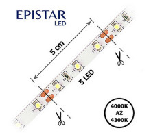  LED pásek 12,5W/1m, 2835, IP20, 4000 - 4300 K, bílá, 12V, cena za 1m